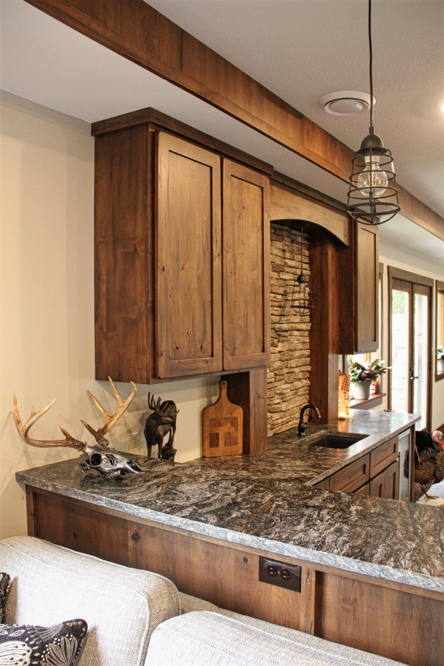 Rustic Alder Cabinets Meadville Pa Fairfield Custom Kitchens