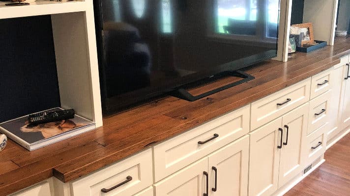 custom-bookcase-cabinets-rolling-ladder