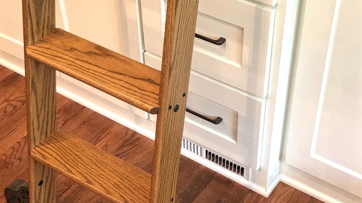 custom-bookcase-cabinets-rolling-ladder