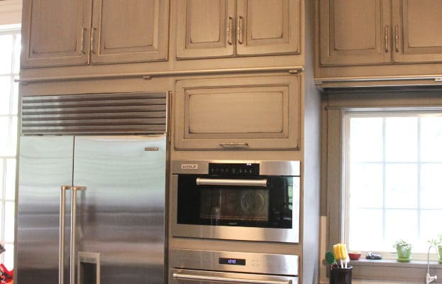 gray-painted-distressed-custom-kitchen-cabinets