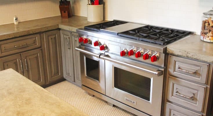 gray-painted-distressed-custom-kitchen-cabinets