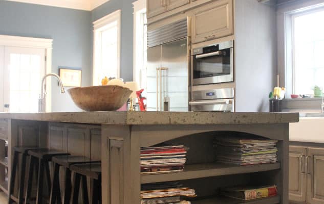 gray-painted-distressed-custom-kitchen-cabinets