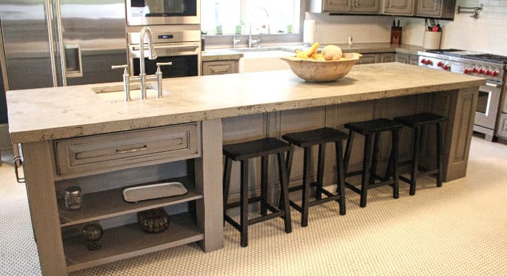 gray-painted-distressed-custom-kitchen-cabinets