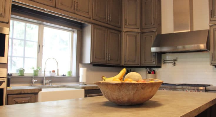gray-painted-distressed-custom-kitchen-cabinets