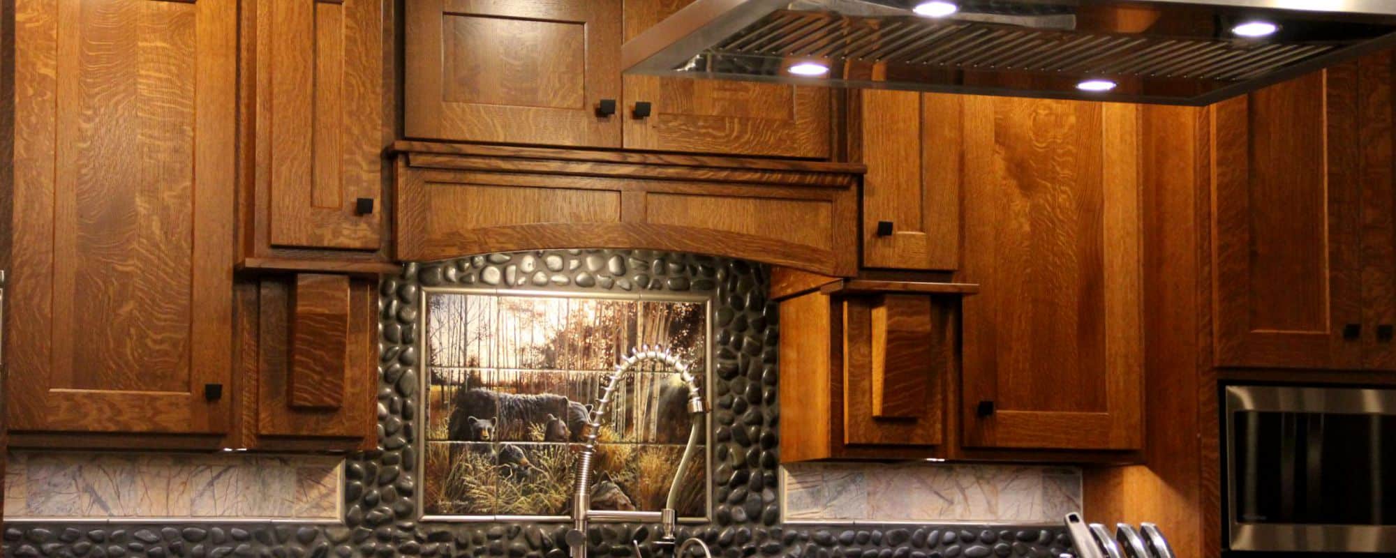 custom kitchen cabinets quarter sawn white oak